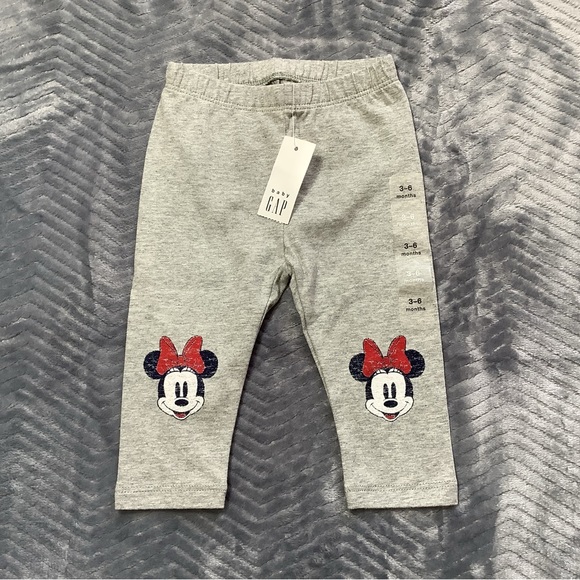 GAP Other - NWT‎ Baby Gap Disney Minnie Mouse Gray Leggings 3-6 Month.
